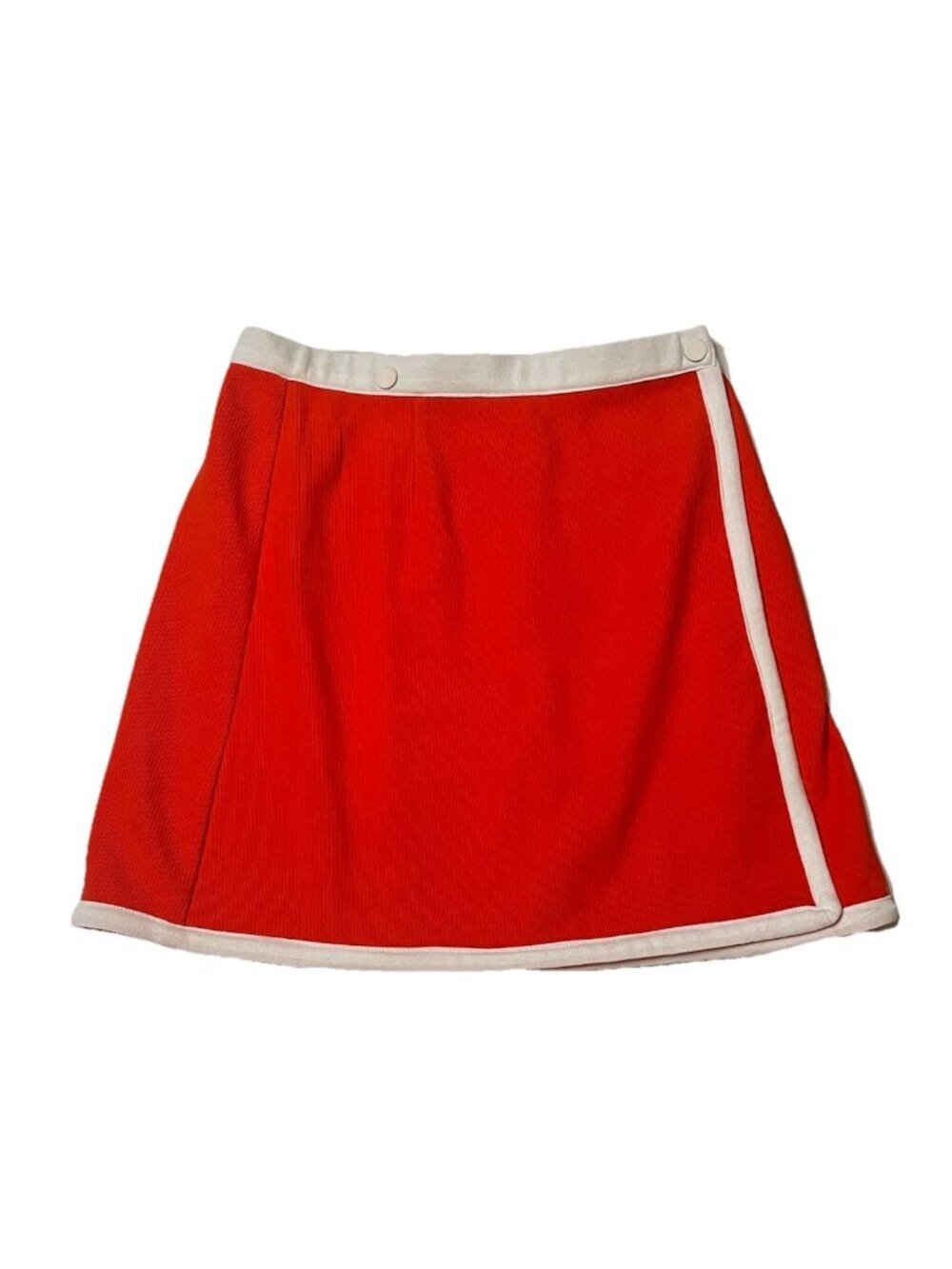 Urban Outfitters Orange Mini Wrap Skirt Small Mod Retro Tennis Preppy Y2K